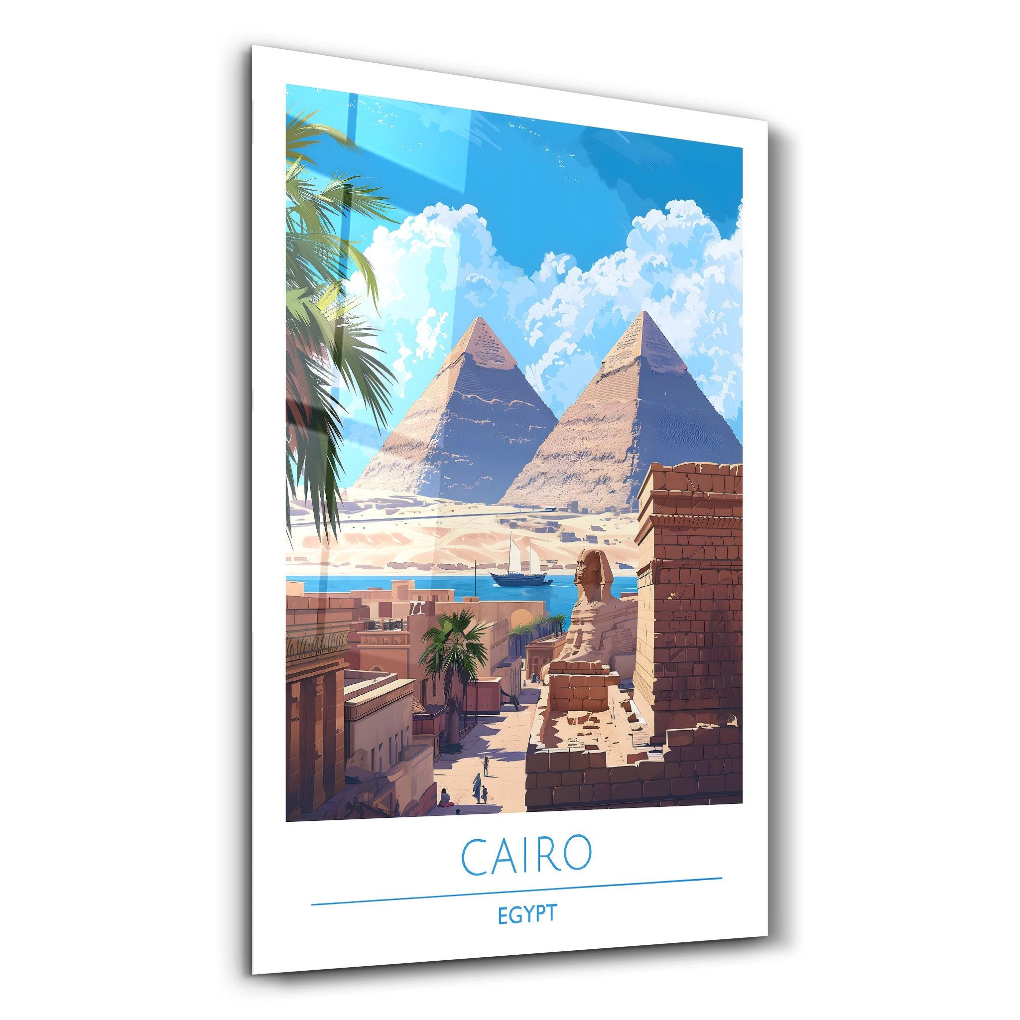 Cario Egypt-Travel Posters | Glass Wall Art - Artdesigna