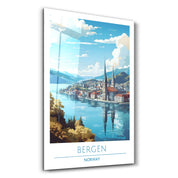 Bergen Norway 1-Travel Posters | Glass Wall Art - Artdesigna