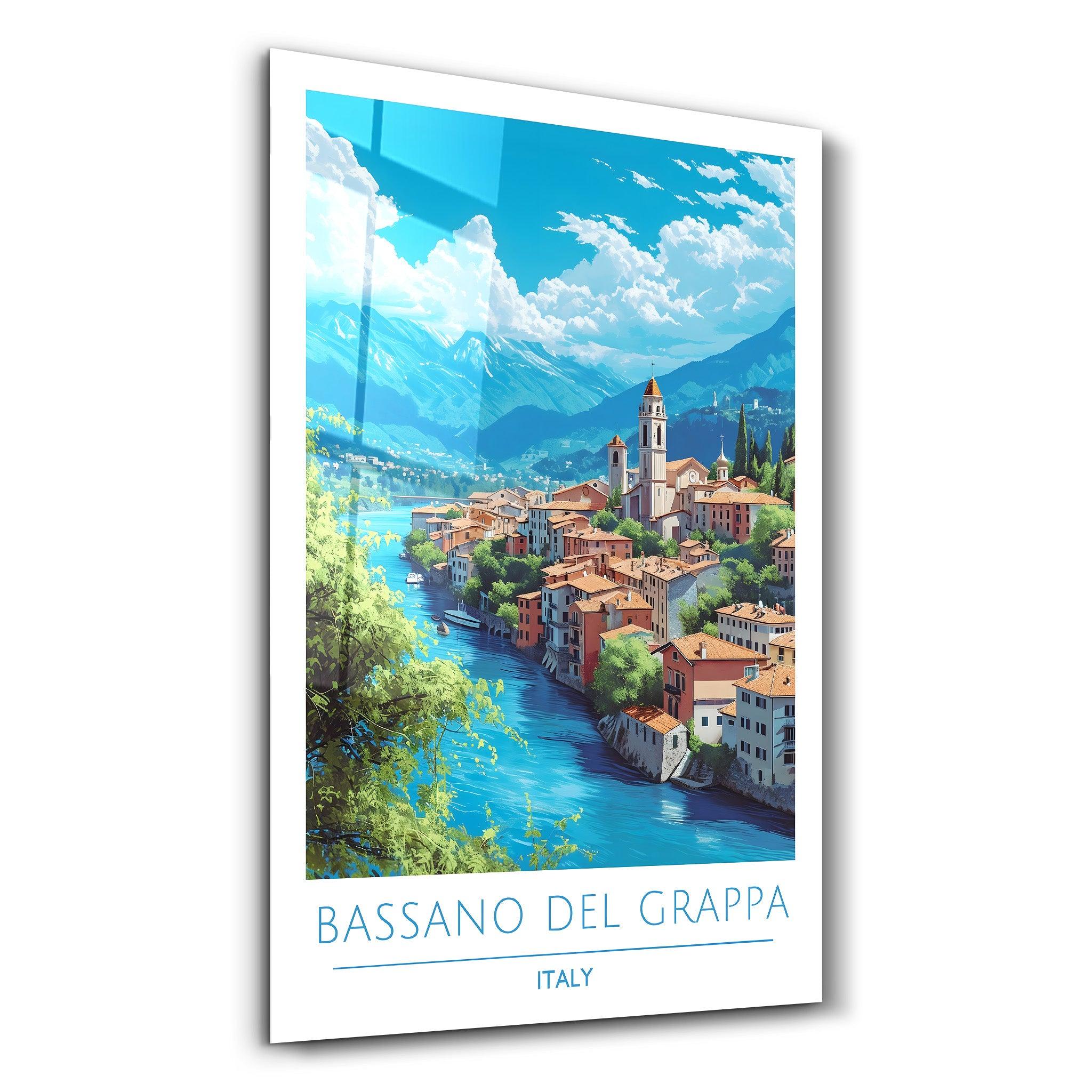 Bassano Del Grappa Italy-Travel Posters | Glass Wall Art - Artdesigna