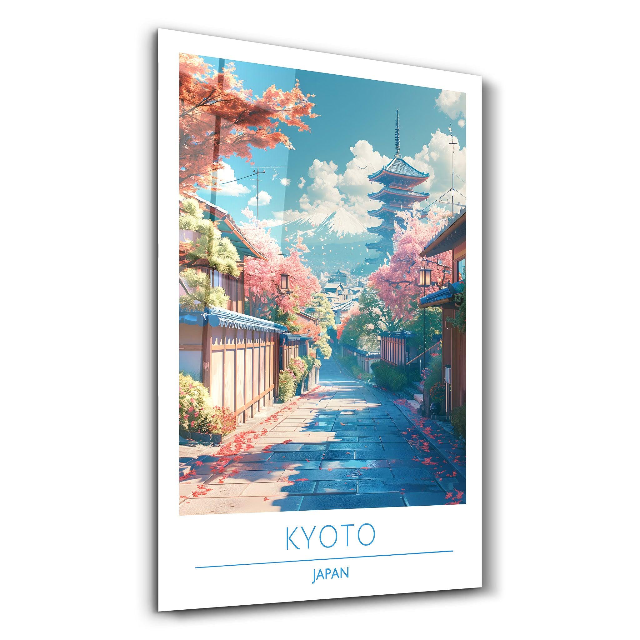 Kyoto Japan-Travel Posters | Glass Wall Art - Artdesigna