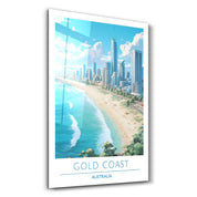 Gold Coast Australia-Travel Posters | Glass Wall Art - Artdesigna