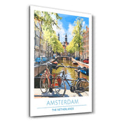 Amsterdam The Netherland 2-Travel Posters | Glass Wall Art - Artdesigna