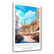 Rynek Starego Miasta-Warsaw Poland-Travel Posters | Glass Wall Art - Artdesigna