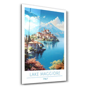 Lake Maggiore Italy-Travel Posters | Glass Wall Art - Artdesigna