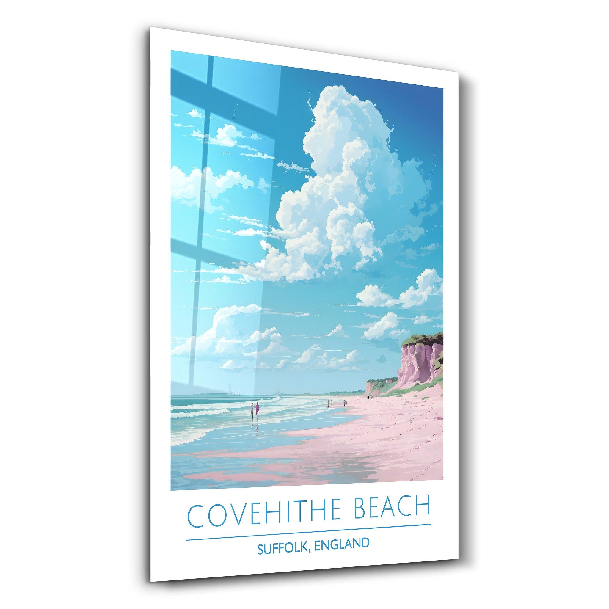 Covehithe Beach-Suffolk England-Travel Posters | Glass Wall Art - Artdesigna