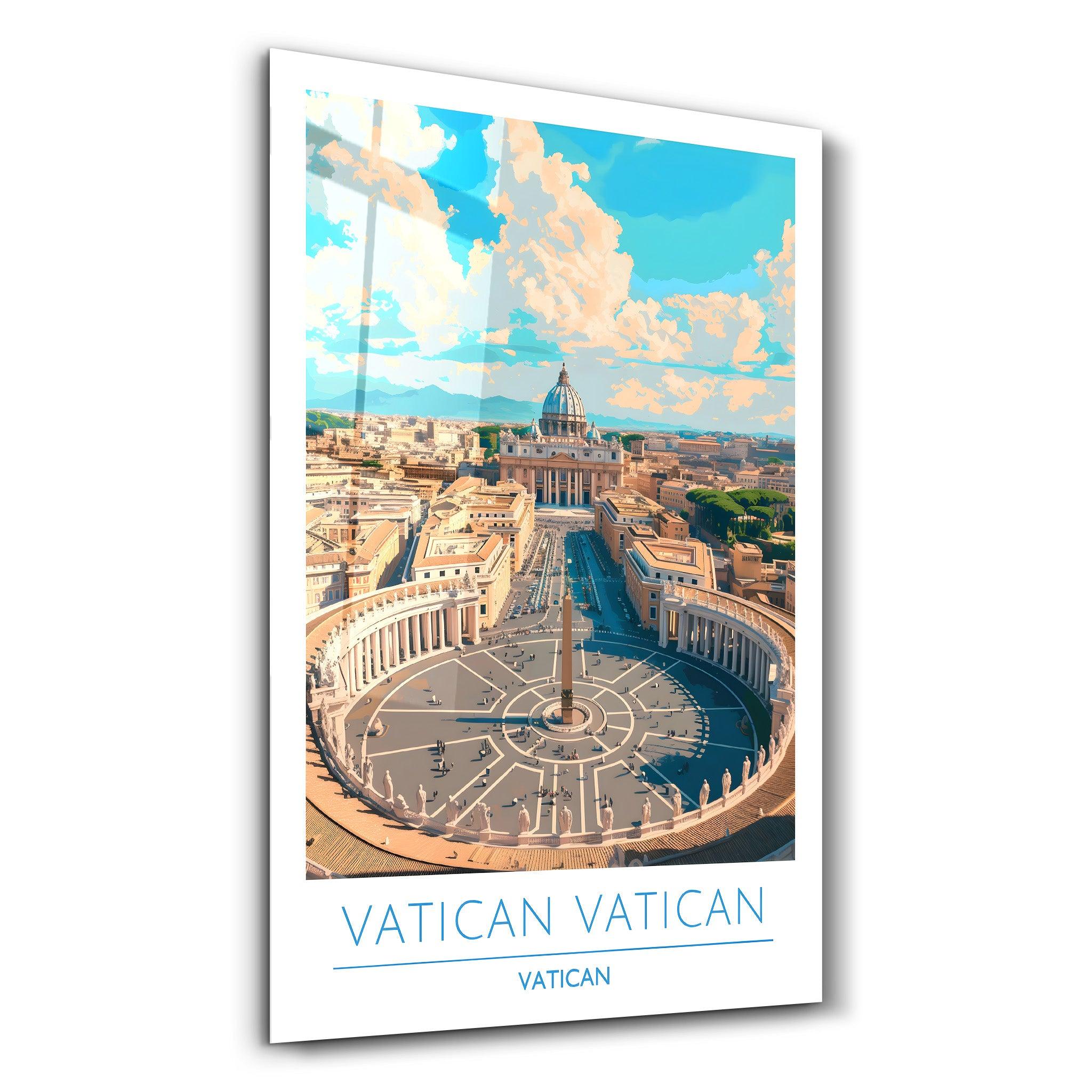 Vatican Vatican-Travel Posters | Glass Wall Art - Artdesigna