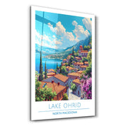 Lake Ohrid North Macedonia-Travel Posters | Glass Wall Art - Artdesigna