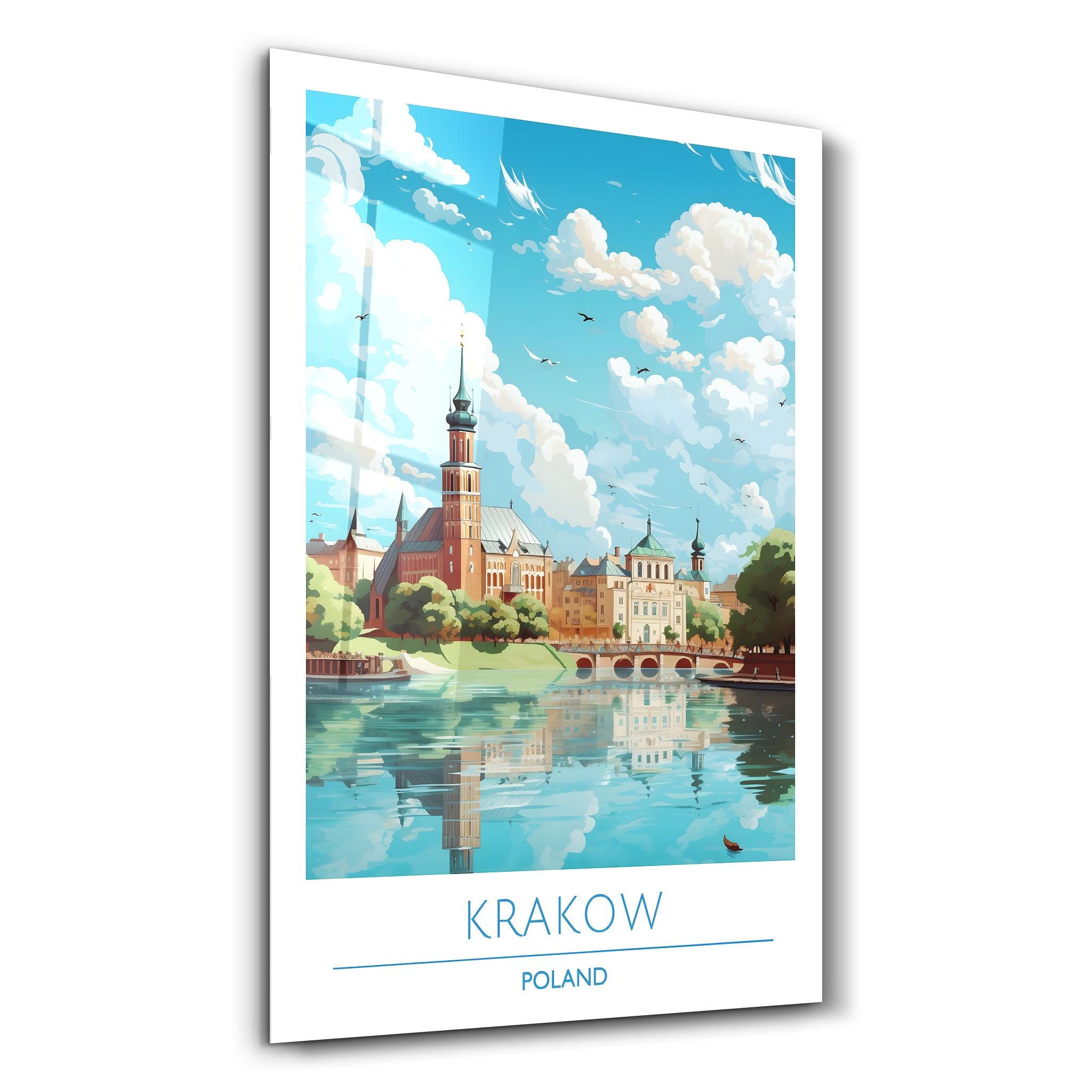 Krakow Poland-Travel Posters | Glass Wall Art - Artdesigna