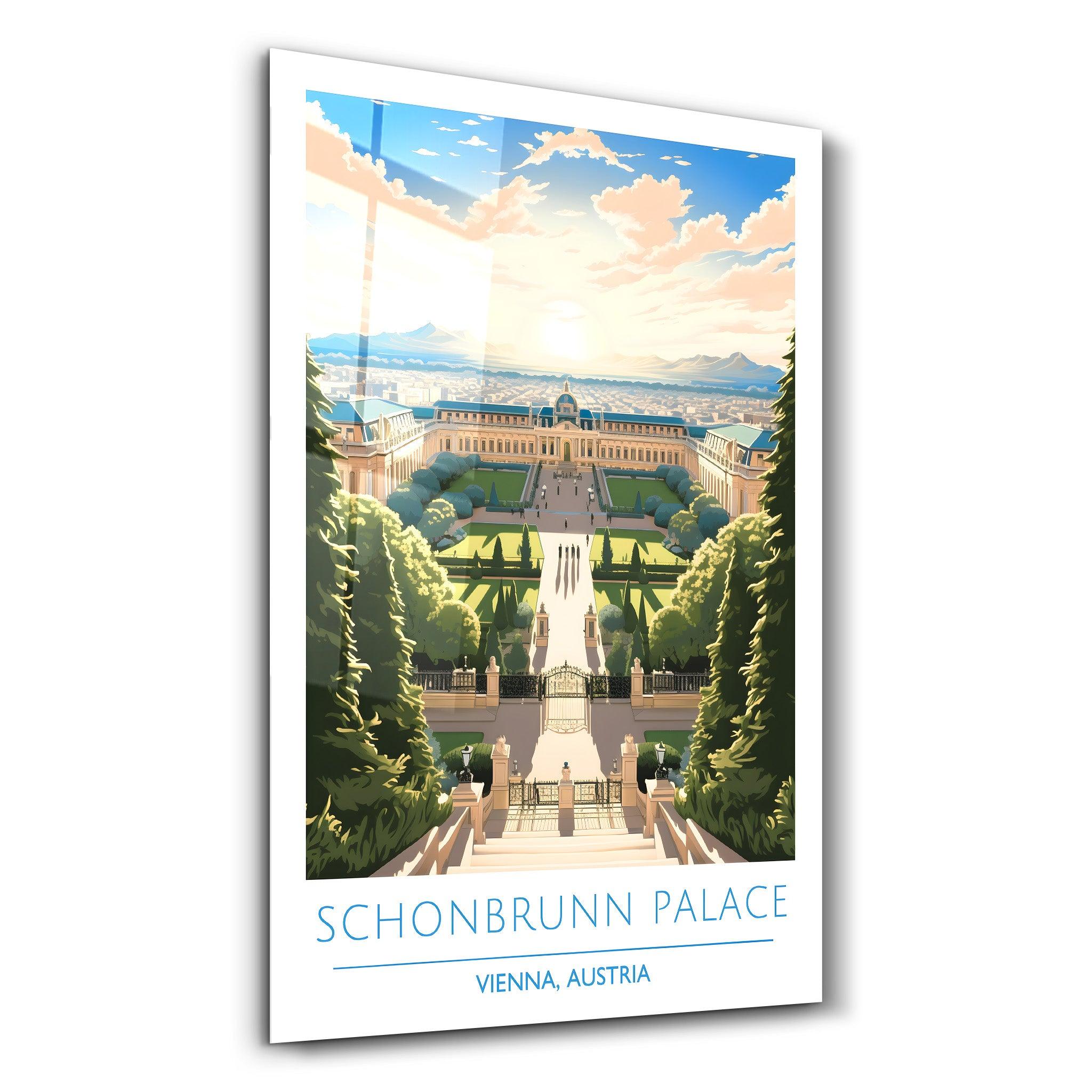 Schonbrunn Palace-Vienna Austria-Travel Posters | Glass Wall Art - Artdesigna