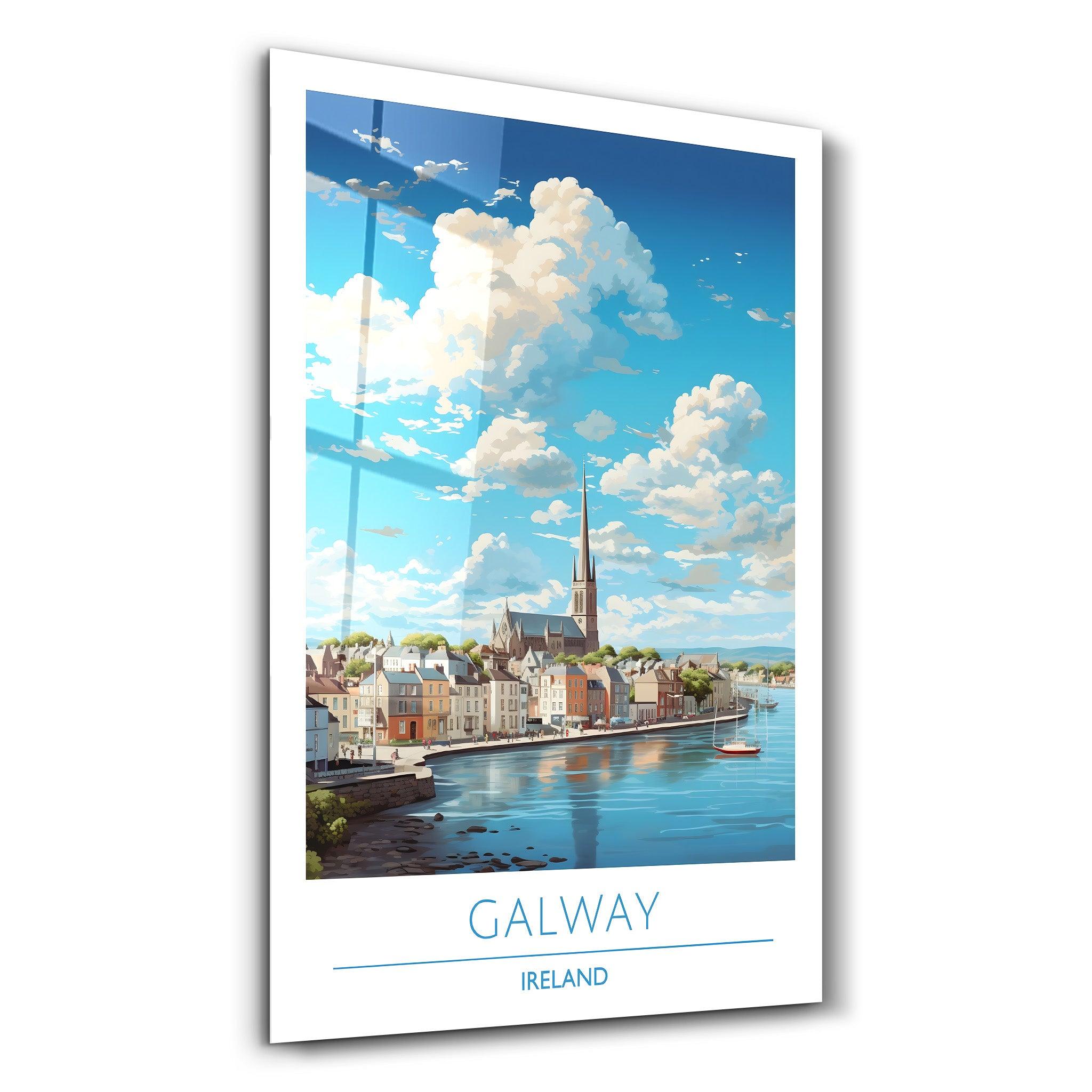 Galway Ireland-Travel Posters | Glass Wall Art - Artdesigna