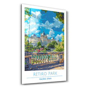 Retiro Park 2-Madrid Spain-Travel Posters | Glass Wall Art - Artdesigna