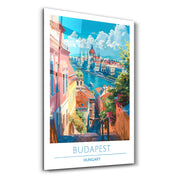 Budapest Hungary 1-Travel Posters | Glass Wall Art - Artdesigna