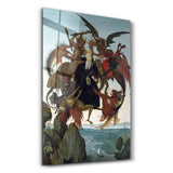 Michelangelo Buonarroti's The Torment of Saint Anthony (c. 1487–1488) | Glass Wall Art