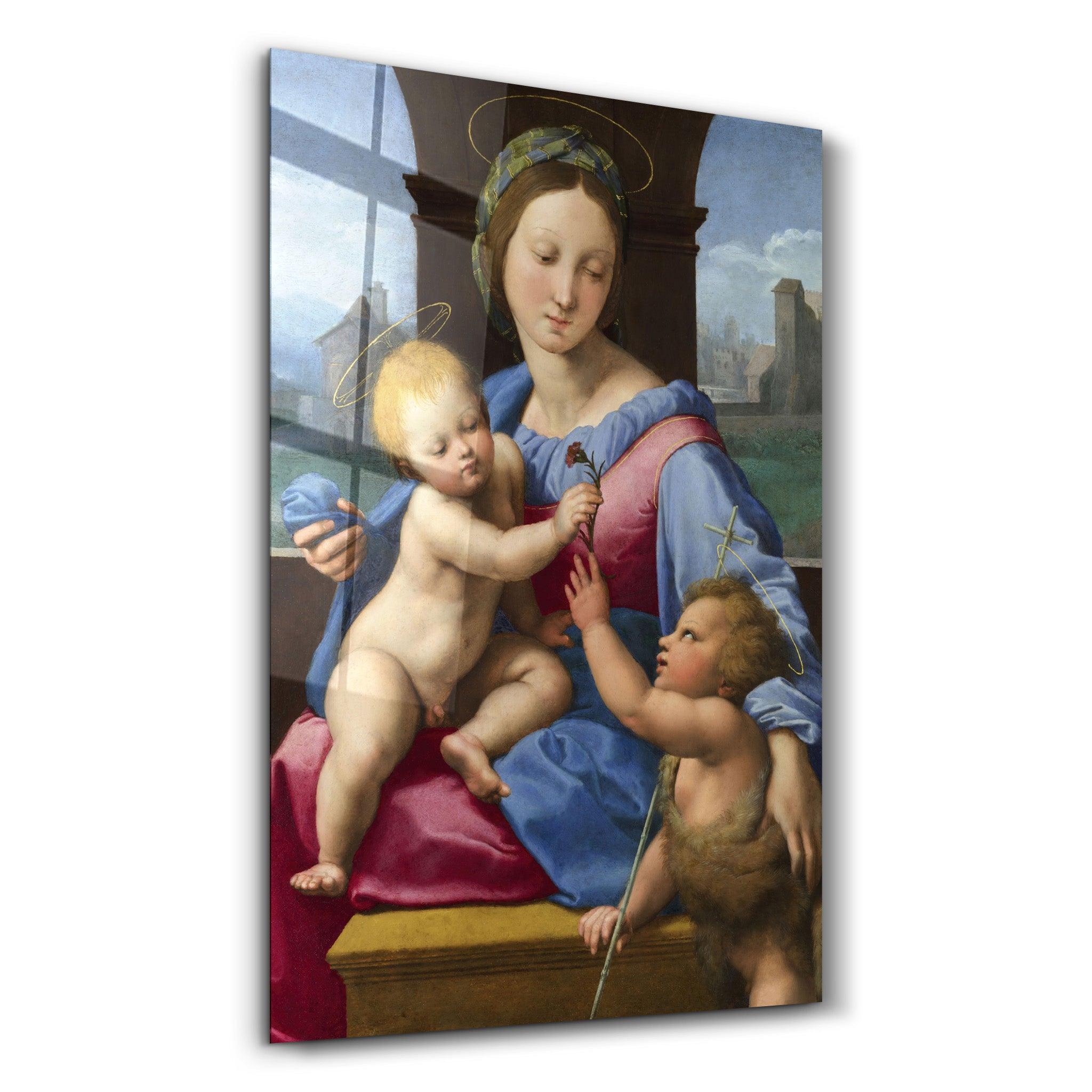 Raphael's The Garvagh Madonna (1509–1510) | Glass Wall Art - Artdesigna