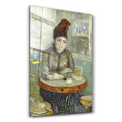 Vincent van Gogh's Agostina Segatori Sitting in the Café du Tambourin (1887–1888) | Glass Wall Art - Artdesigna