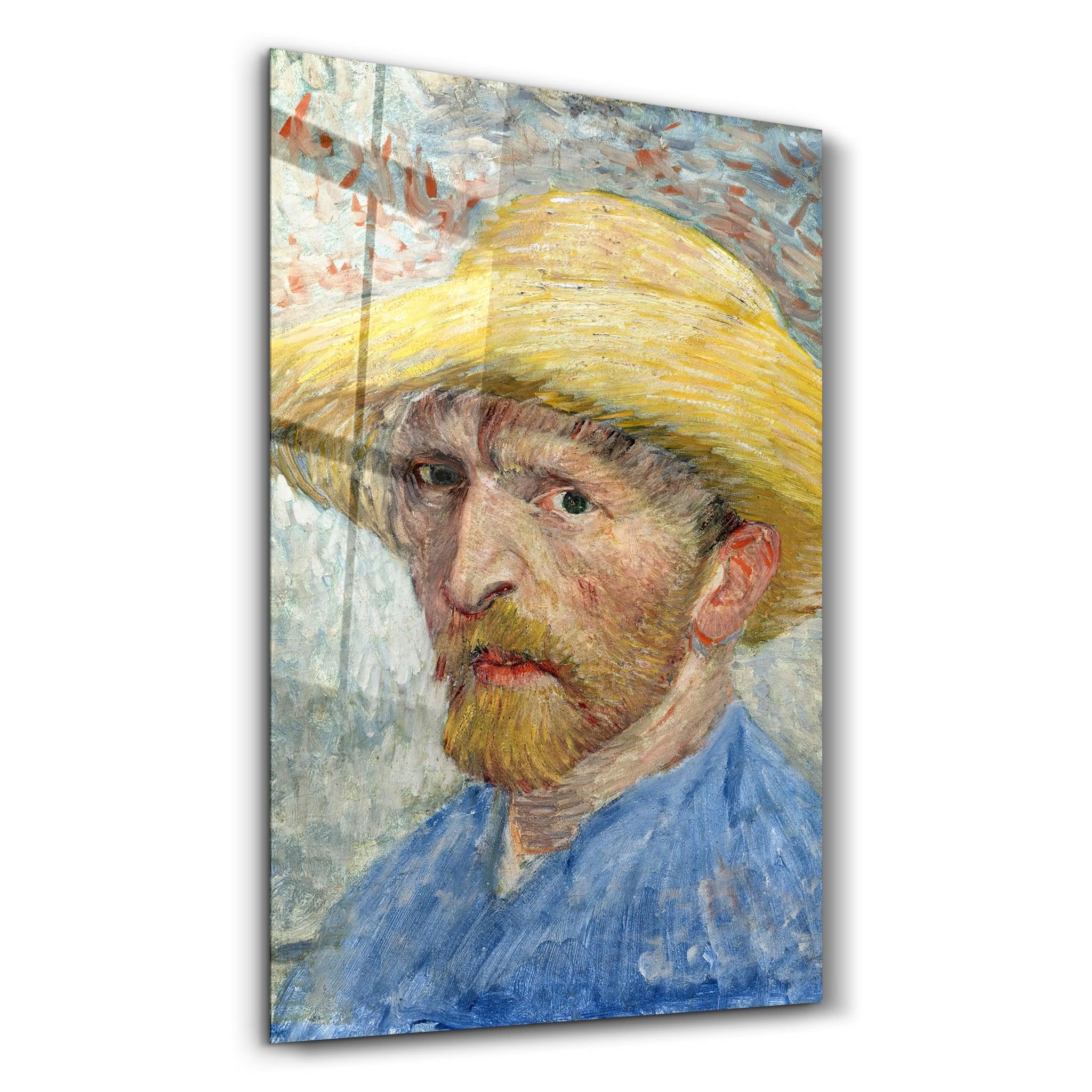 Vincent van Gogh's Self-Portrait (1887) | Glass Wall Art - Artdesigna