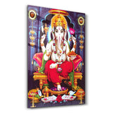Lord Ganesh | Glass Wall Art