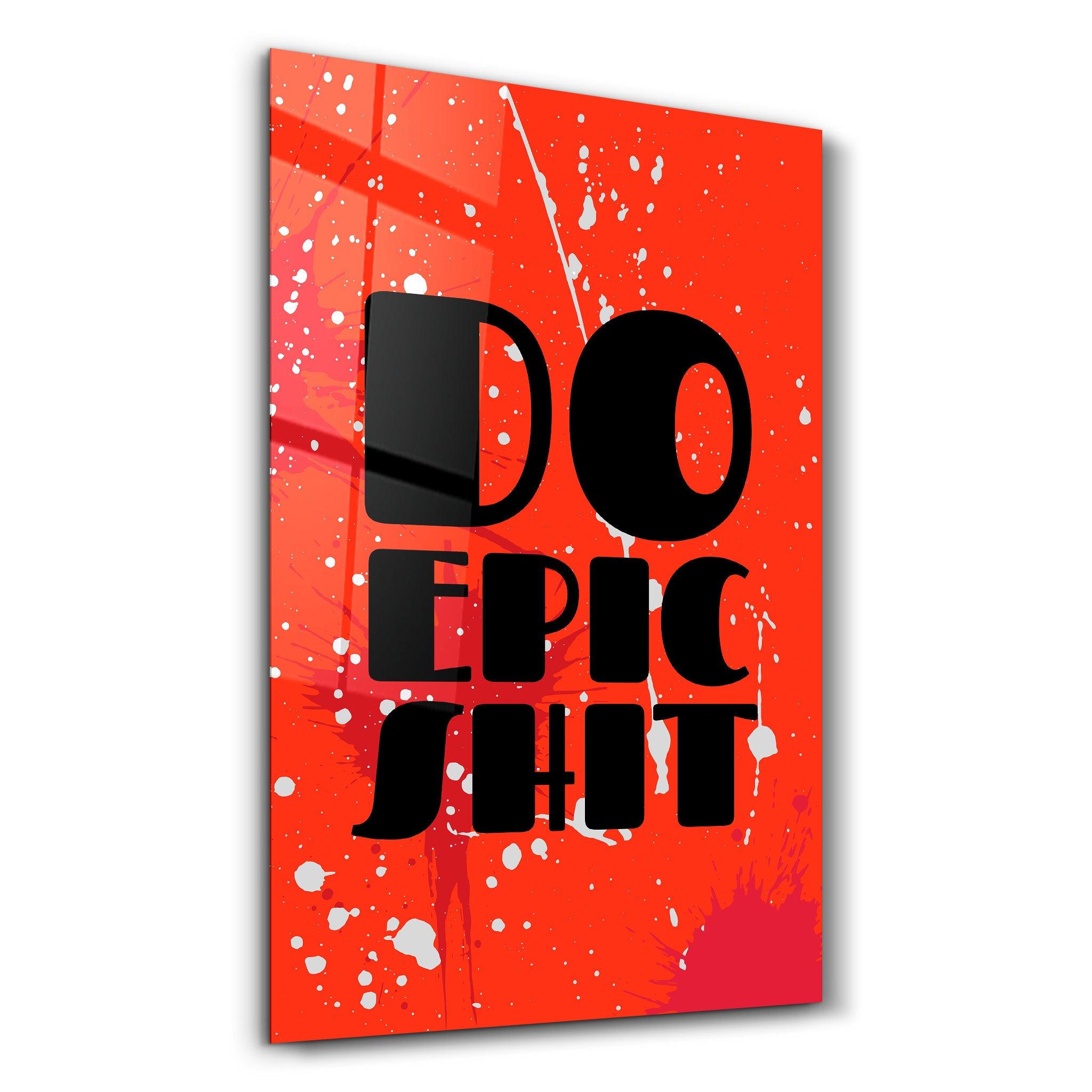 Do Epic X Red | Designers Collection Glass Wall Art - Artdesigna