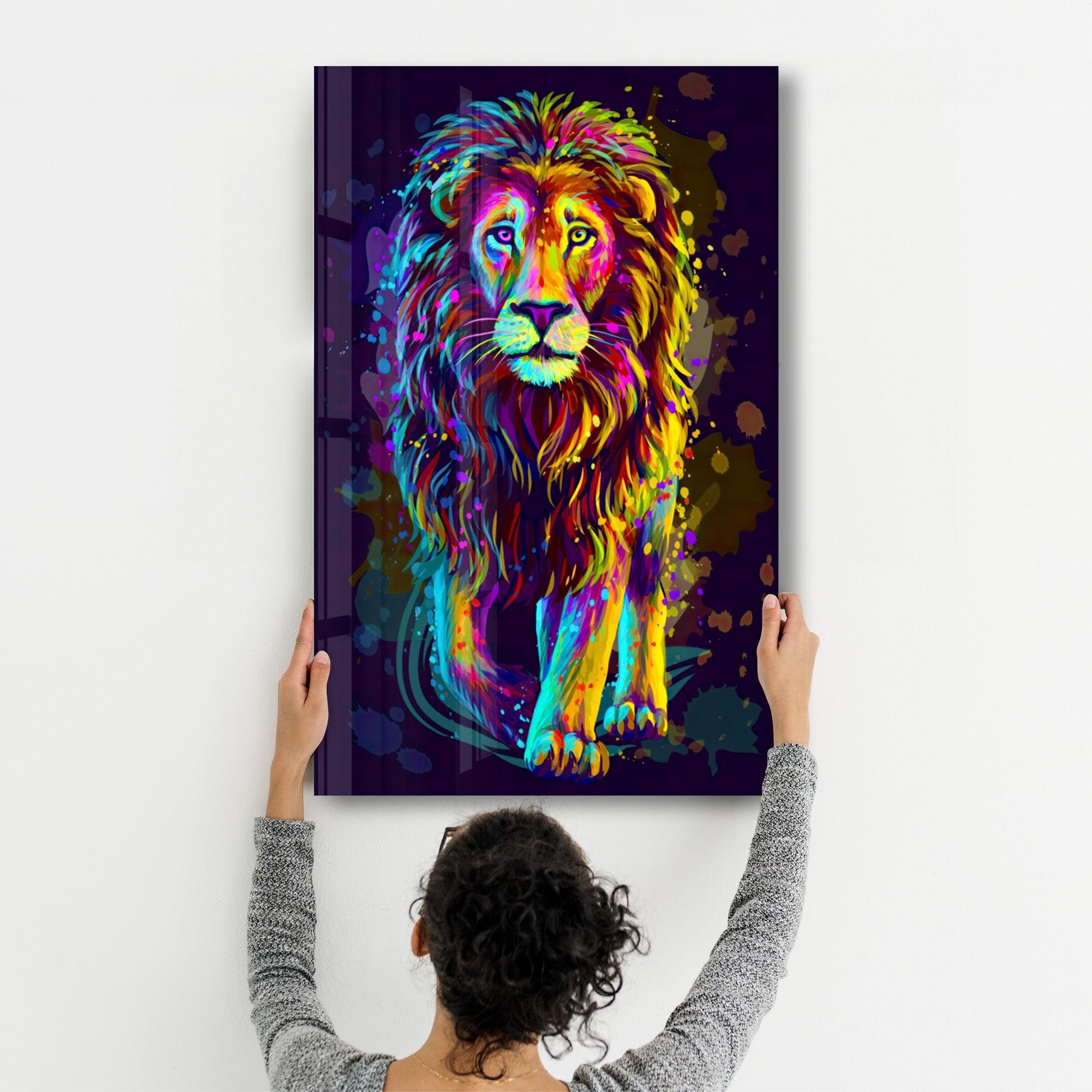 The King | Glass Wall Art - Artdesigna