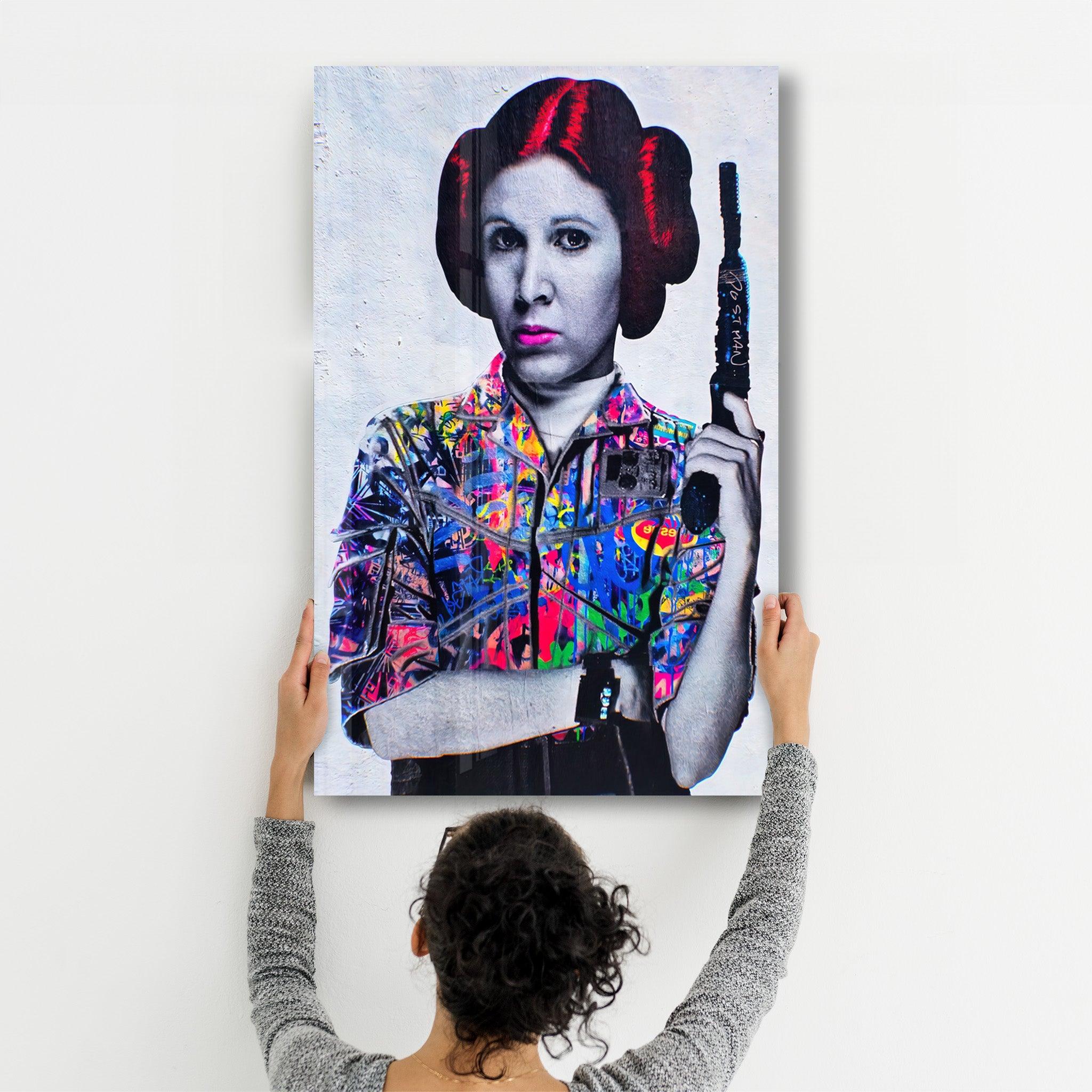 Vintage Leia | Glass Wall Art - Artdesigna