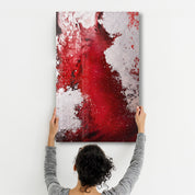 Bird's Eye In Red V3 | Glass Wall Art - Artdesigna