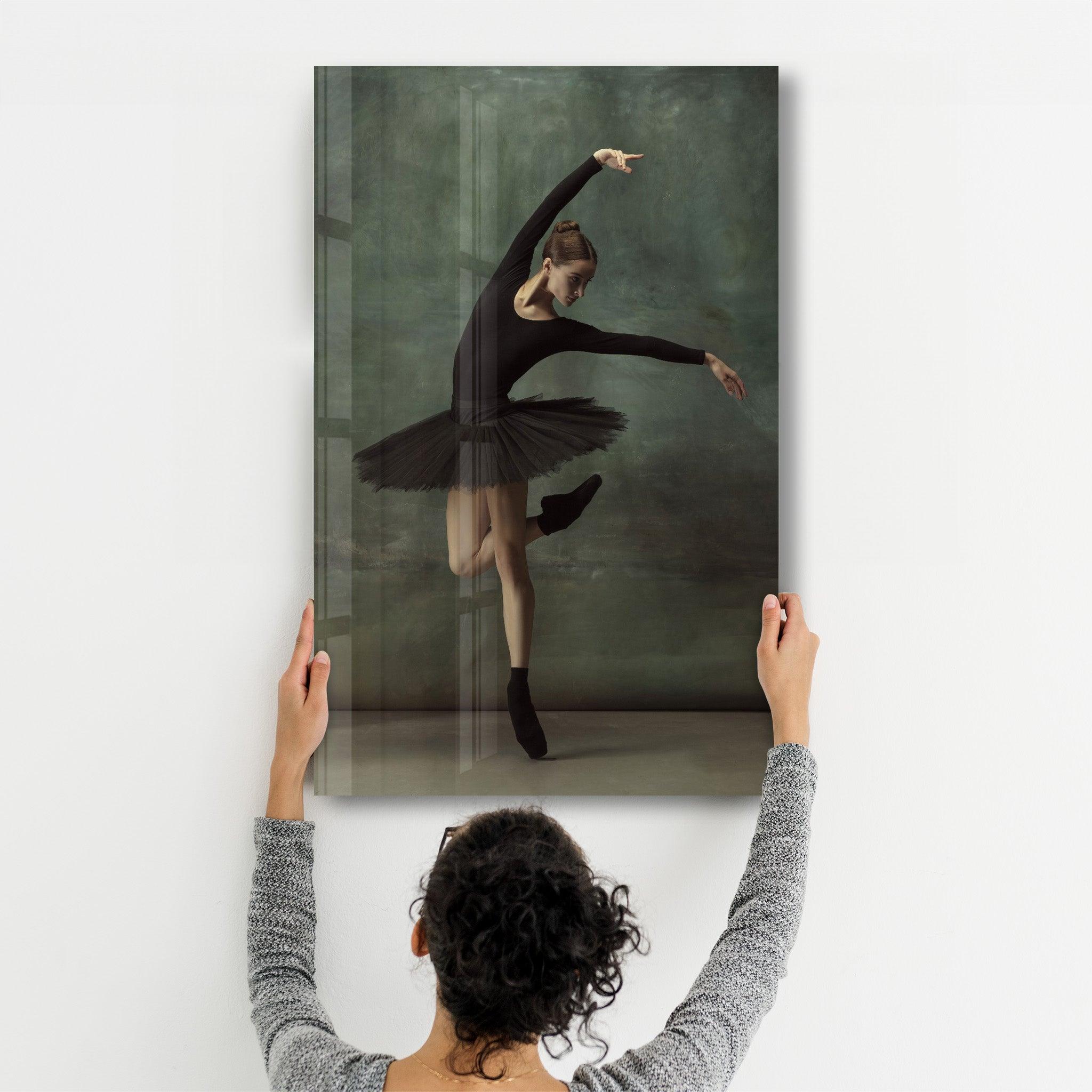 Ballerina V2 | Glass Wall Art - Artdesigna