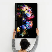 AbstractMan | Glass Wall Art - Artdesigna