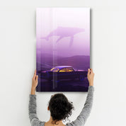 Flying Whale | Designer's Collection Glass Wall Art - Artdesigna