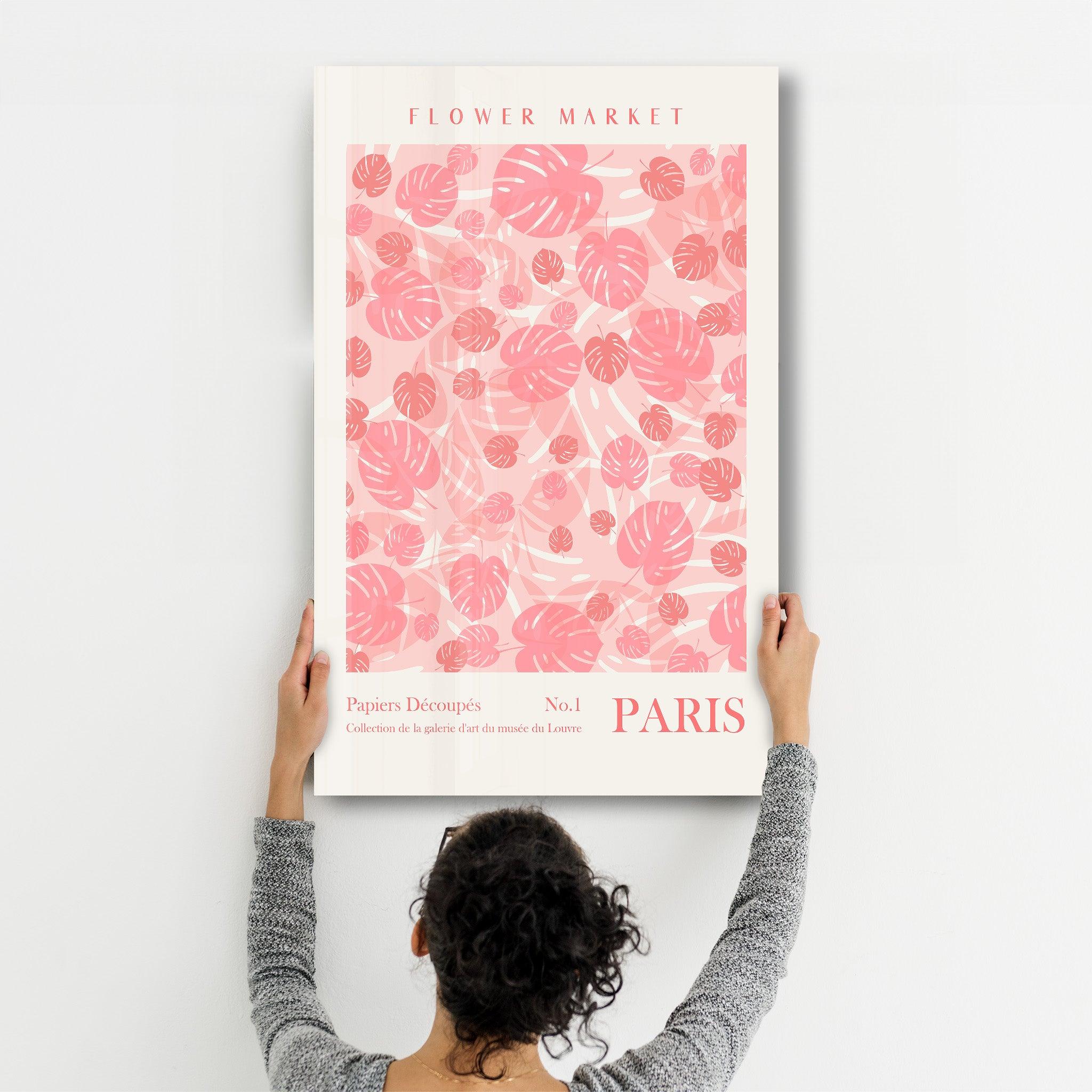 Flower Market No:1 Paris | Gallery Print Collection Glass Wall Art - Artdesigna