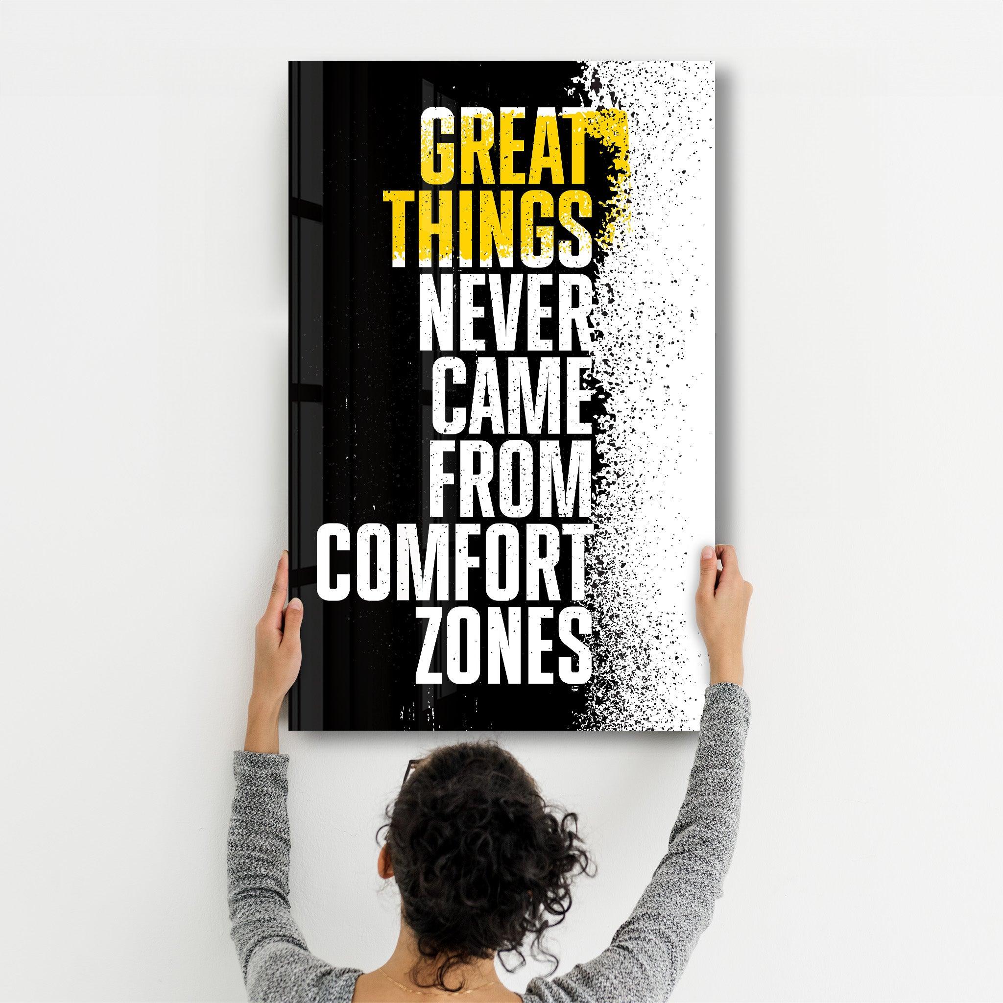 Great Things | Designer's Collection Glass Wall Art - Artdesigna