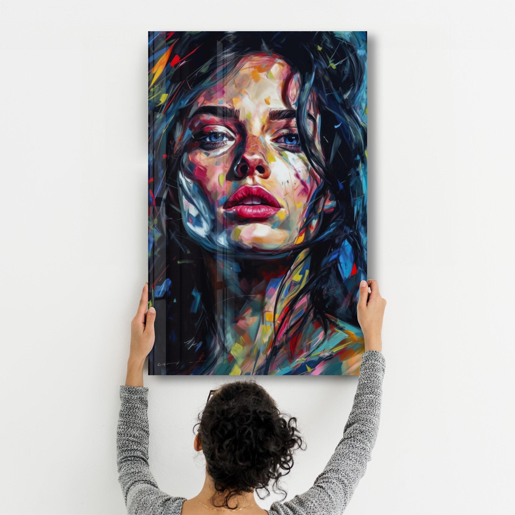 Beauty Oil Painting V3 | Designers Collection Glass Wall Art - Artdesigna