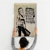 Banksy - Greatness | Glass Wall Art - Artdesigna