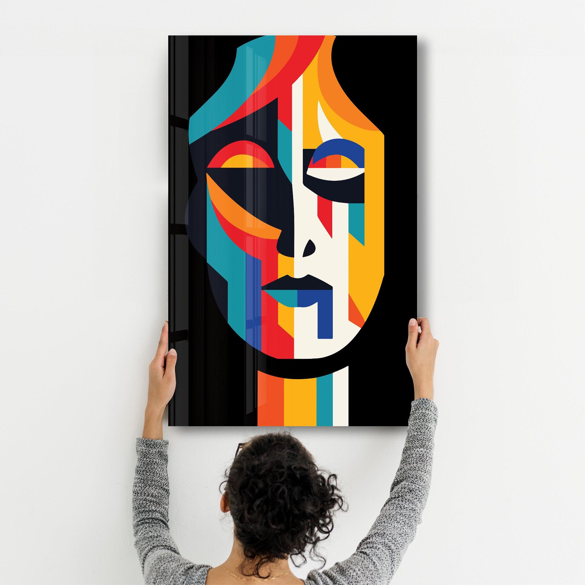 ・"The Face - Bauhaus"・Designer's Collection Glass Wall Art - ArtDesigna Glass Printing Wall Art