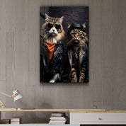 Cool Cat Brothers・Designers Collection Glass Wall Art - Artdesigna