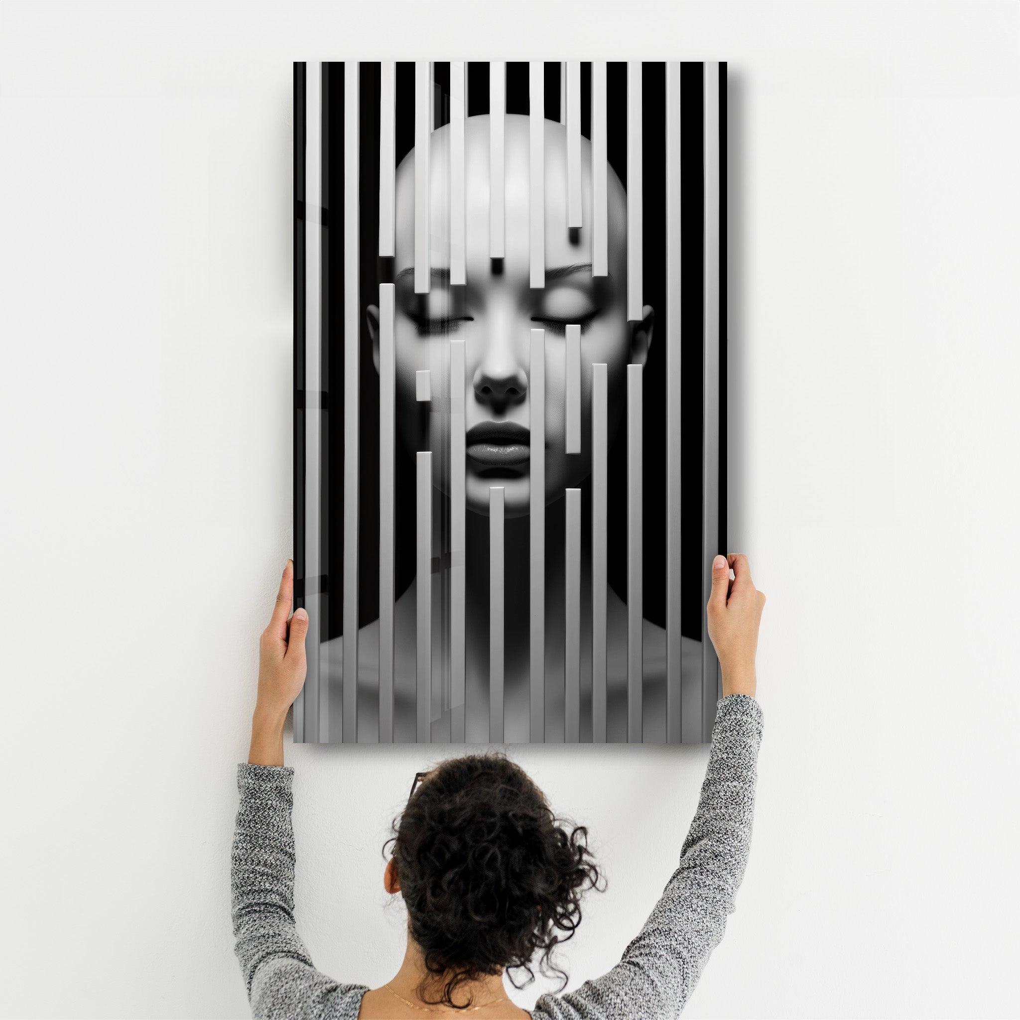 Behind the Bars 2 | Designers Collection Glass Wall Art - Artdesigna