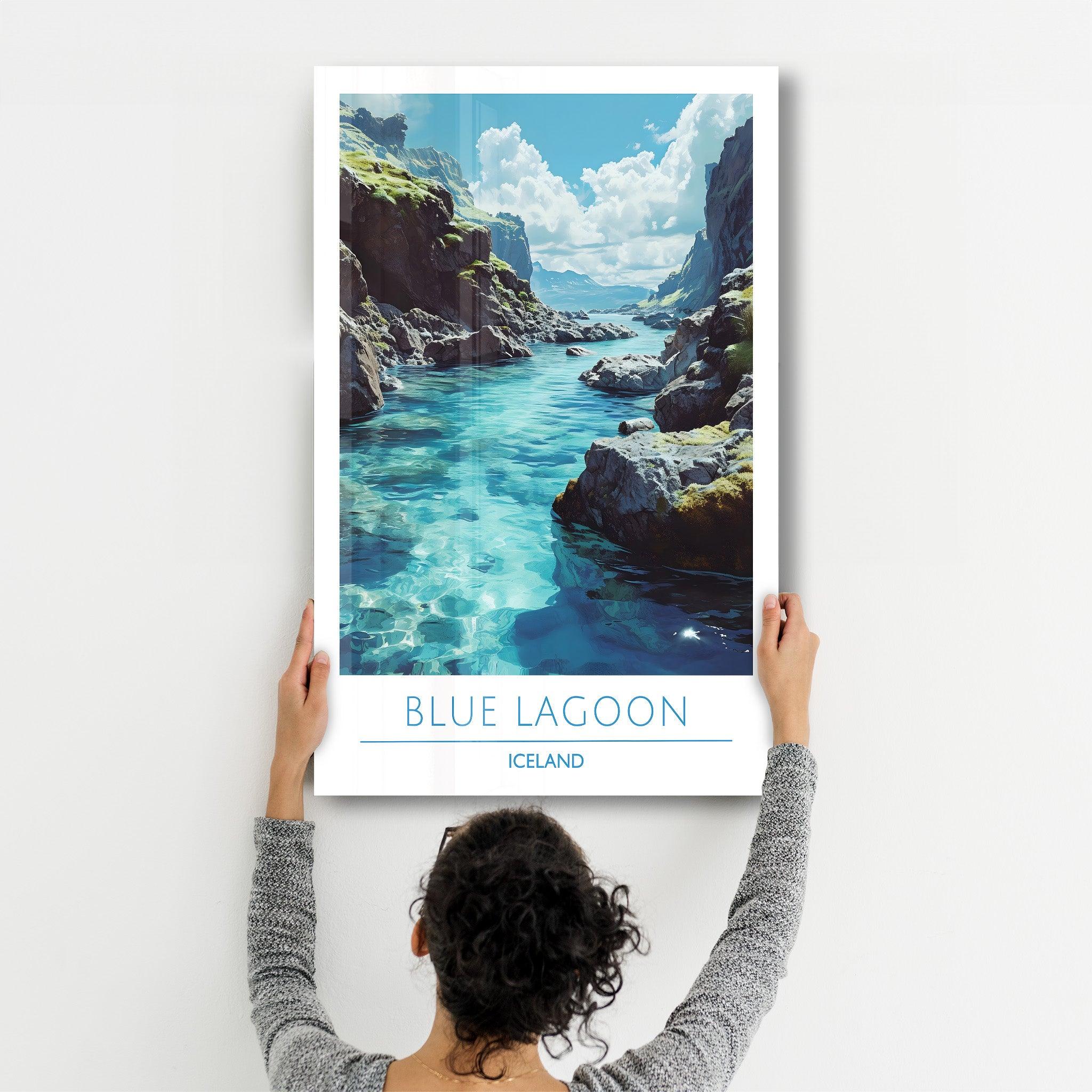 Blue Lagoon Iceland-Travel Posters | Glass Wall Art - Artdesigna