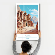 Petra Jordan-Travel Posters | Glass Wall Art - Artdesigna