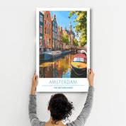 Amsterdam The Netherland 1-Travel Posters | Glass Wall Art - Artdesigna