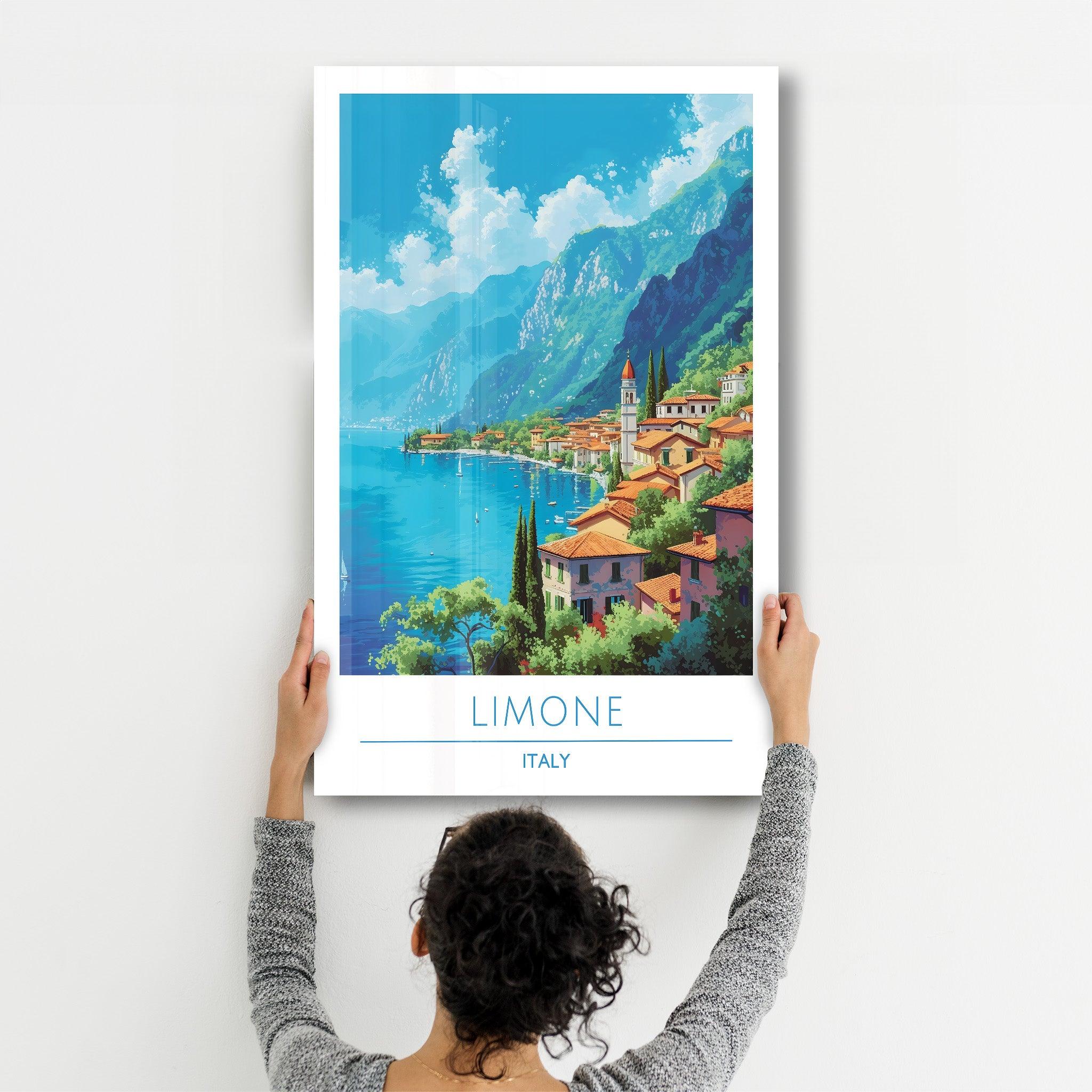 Limone Italy-Travel Posters | Glass Wall Art - Artdesigna