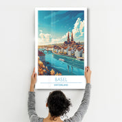 Basel Switzerland-Travel Posters | Glass Wall Art - Artdesigna