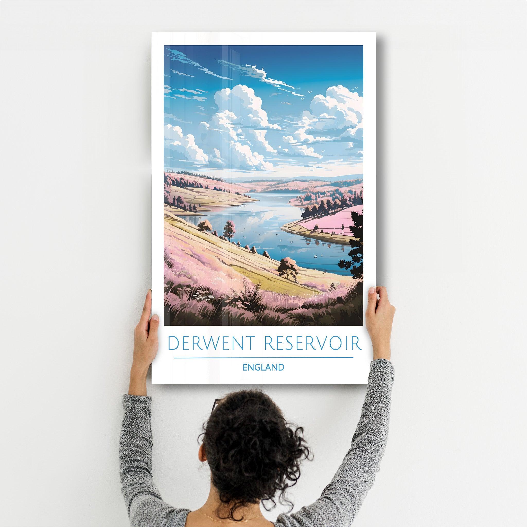 Derwent Reservoir England-Travel Posters | Glass Wall Art - Artdesigna