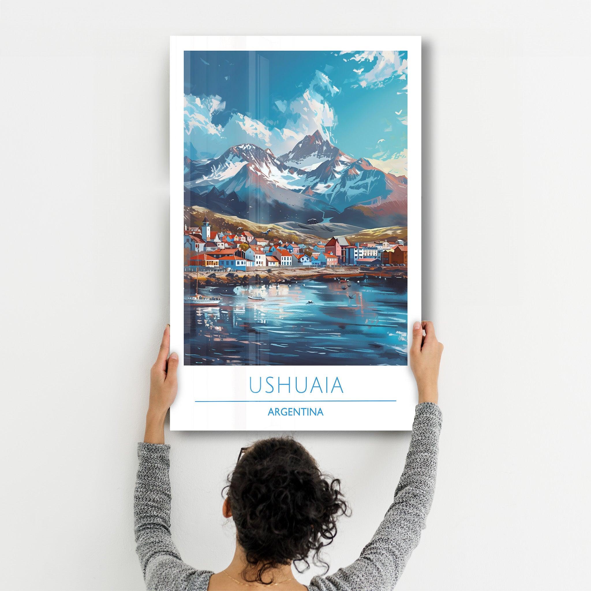 Ushuaia Argentina-Travel Posters | Glass Wall Art - Artdesigna