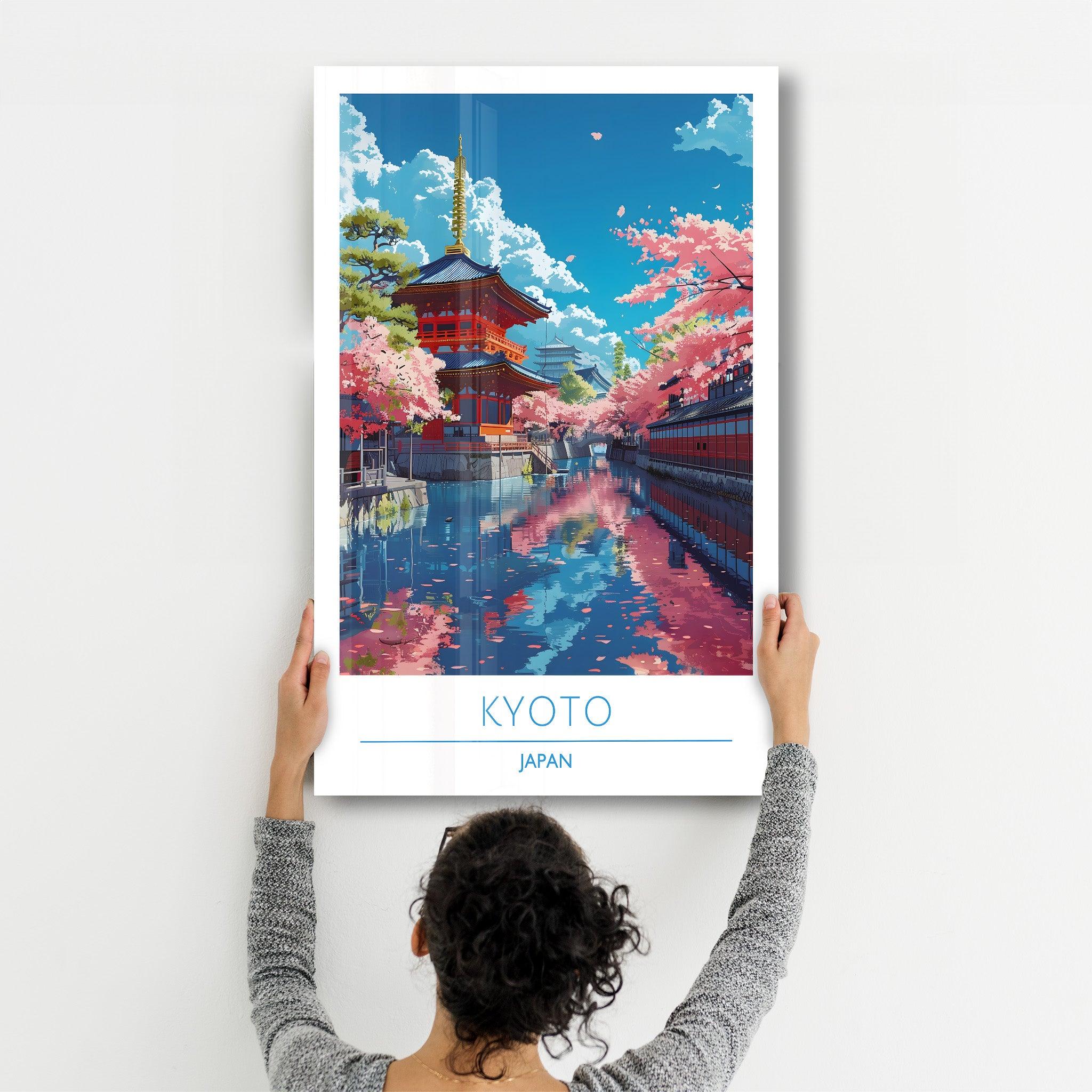 Kyoto Japan 2-Travel Posters | Glass Wall Art - Artdesigna