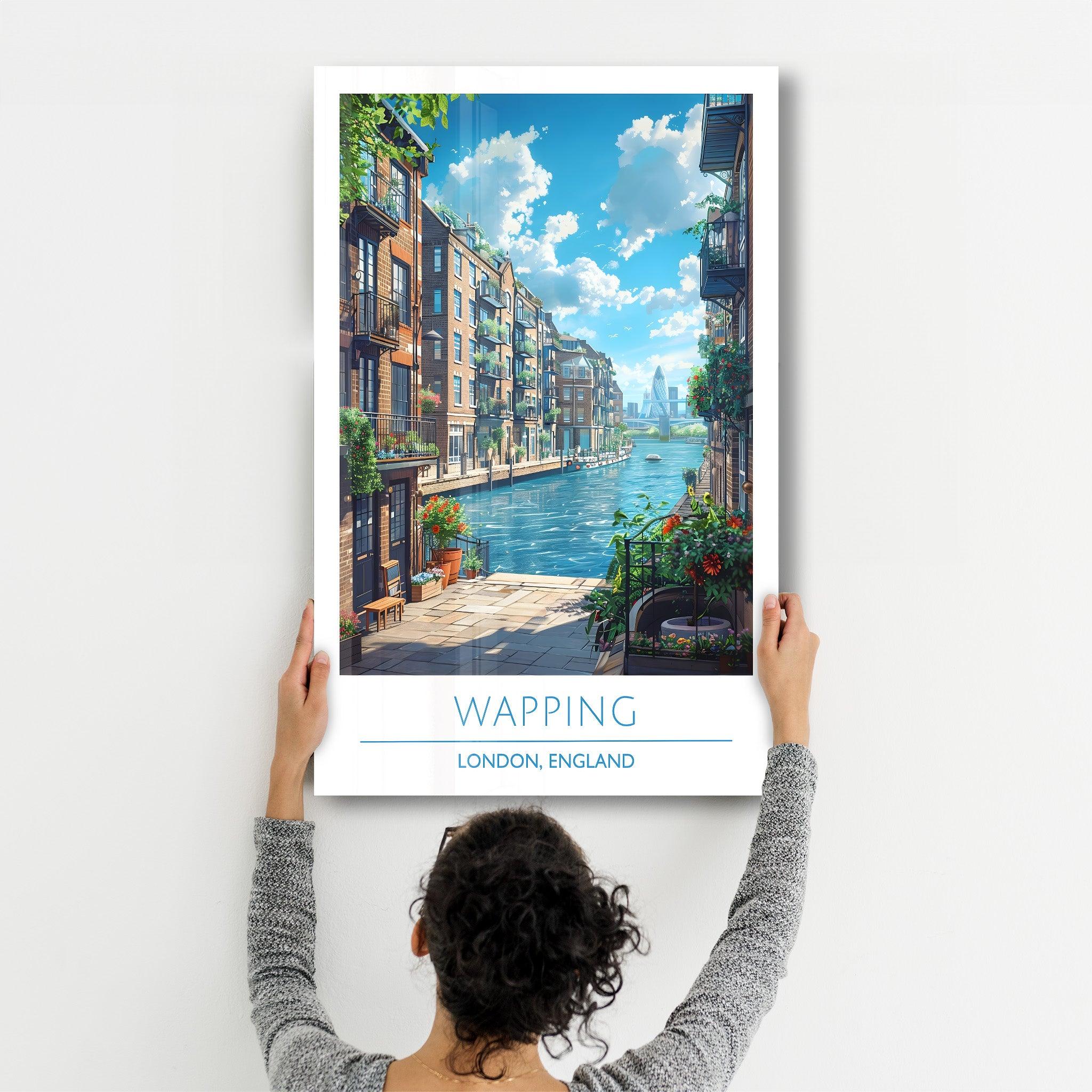 Wapping 2-London England-Travel Posters | Glass Wall Art - Artdesigna