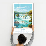 Krka-National Park Croatia-Travel Posters | Glass Wall Art - Artdesigna