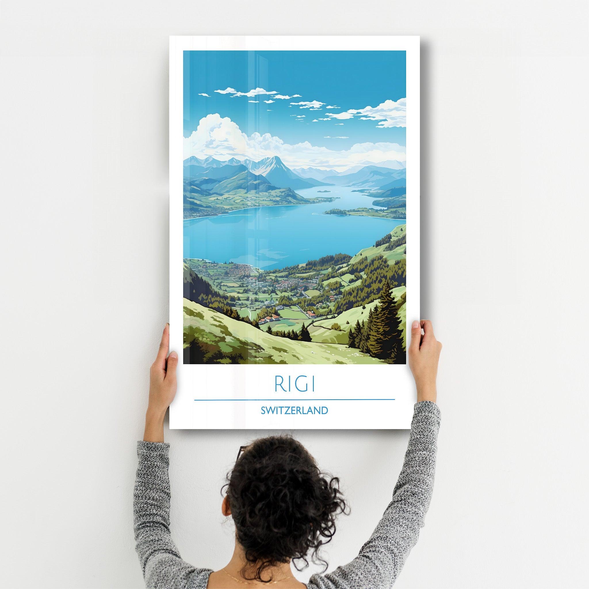 Rigi Switzerland-Travel Posters | Glass Wall Art - Artdesigna