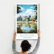 Regents Park 2-London England-Travel Posters | Glass Wall Art - Artdesigna