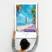 Dubai UAE-Travel Posters | Glass Wall Art - Artdesigna