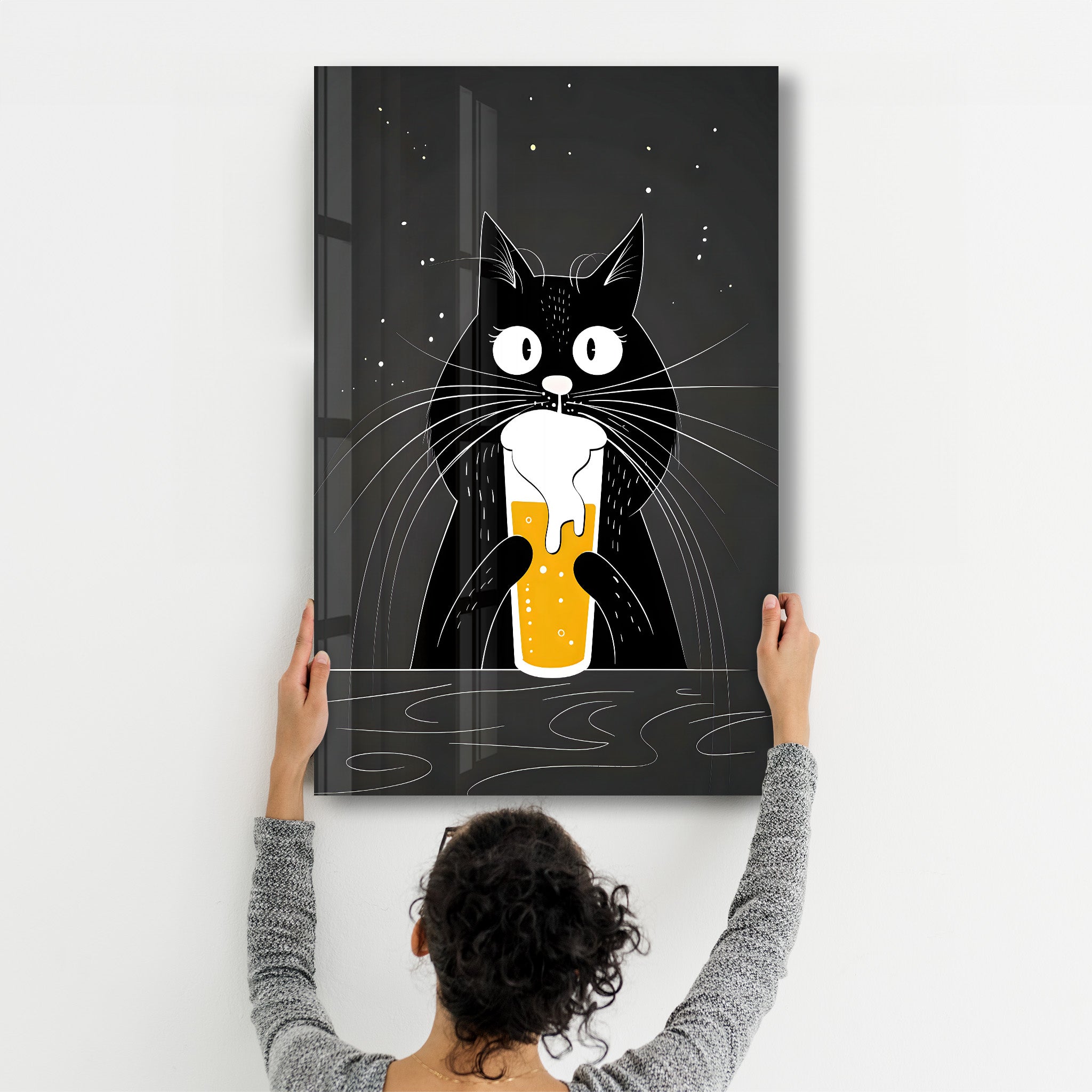 Do you want some beer? - Glass Wall Art - Artdesigna