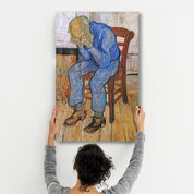 Vincent van Gogh's At Eternity's Gate (1890) | Glass Wall Art - Artdesigna